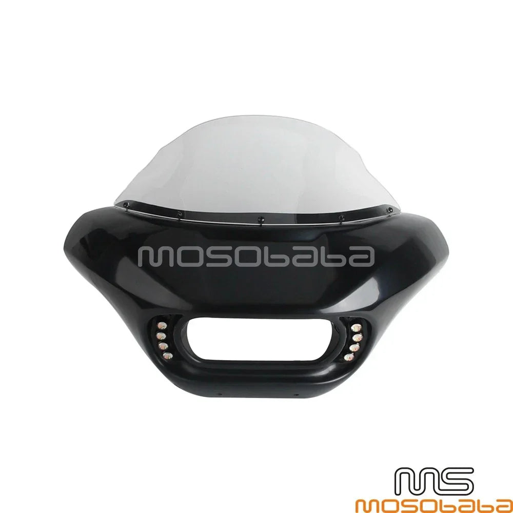 Dual Light Headlight Fairing Windshield Brackets for Softail Low Rider (2018-2023)