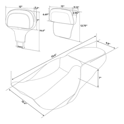 Seat Backrest for Harley Street Glide Electra Glide (2014 - 2023)