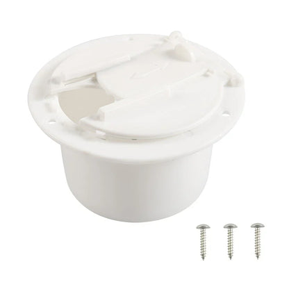 Round Electric Power Cord Cable Hatch Cover for RV Camper Trailer