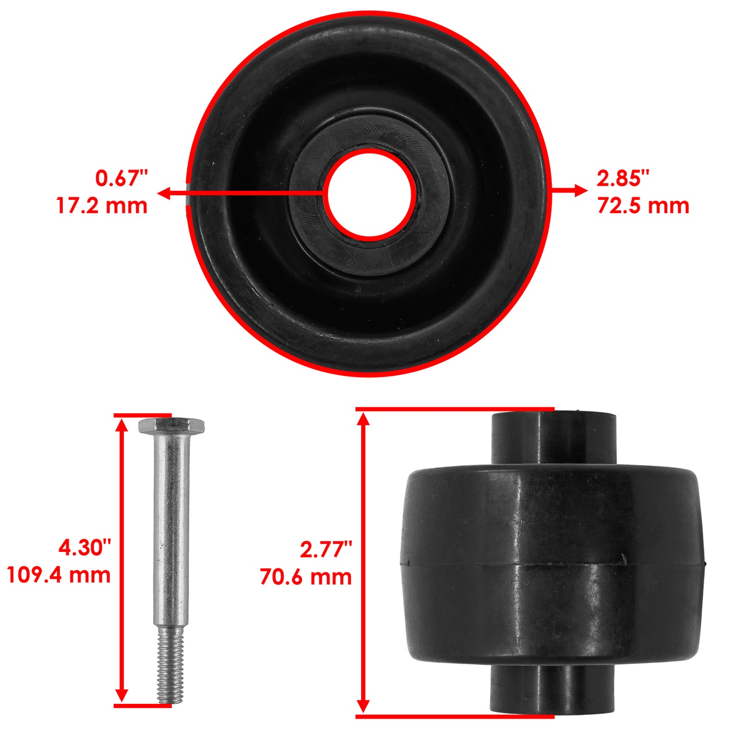 Deck Gage Wheel for Simplicity 150 Z 33 Inch (2010–2010)