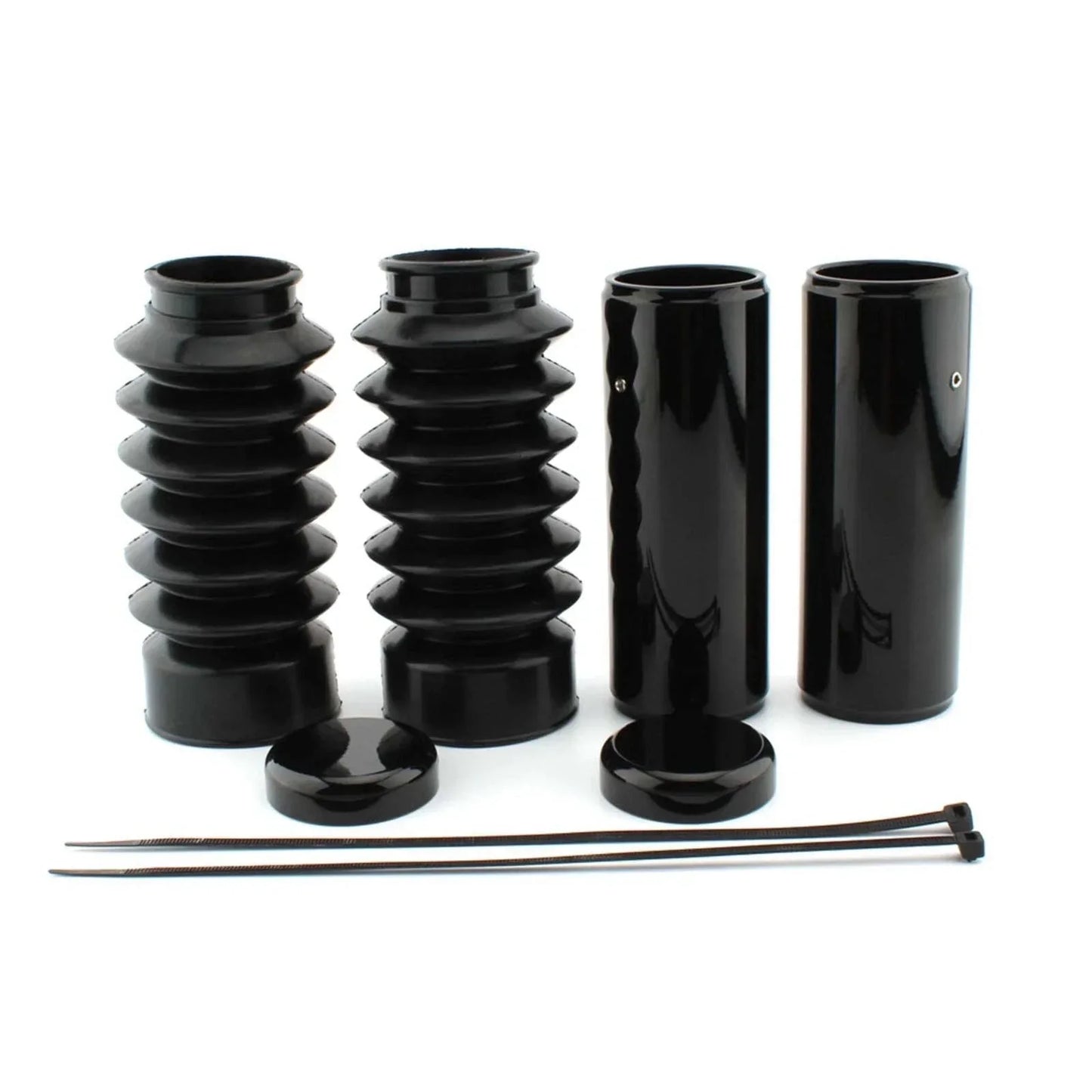 Black Full Fork Cover Kit for Harley Davidson Sportster X48 Forty-Eight (16-23)
