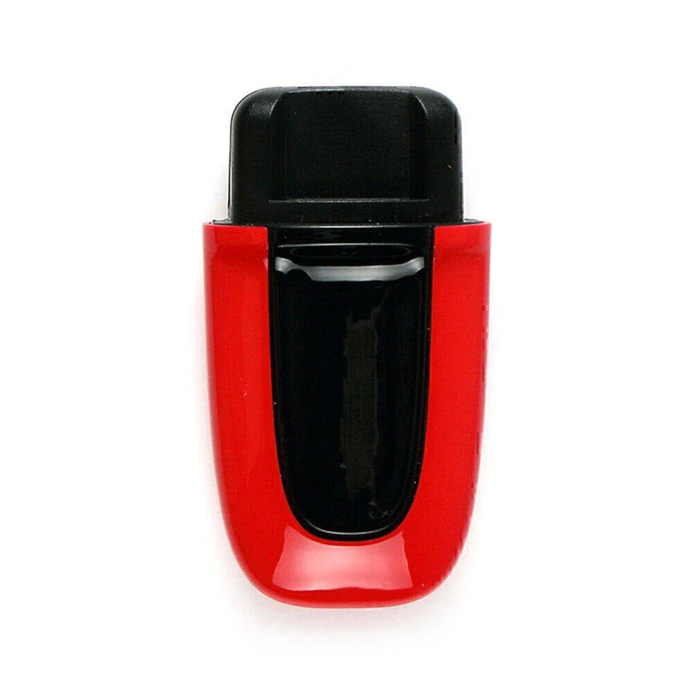 Red ABS One Button Start Key Cover Case for Macan (2015-2023)