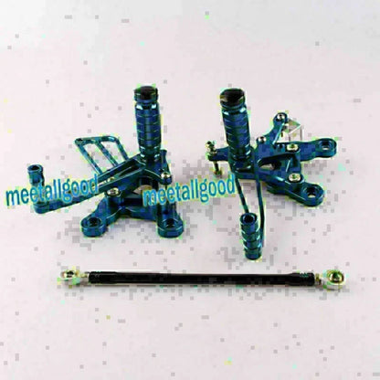 Adjustable Rearset Footpegs for Honda CBR900 (1993-1999) Blue