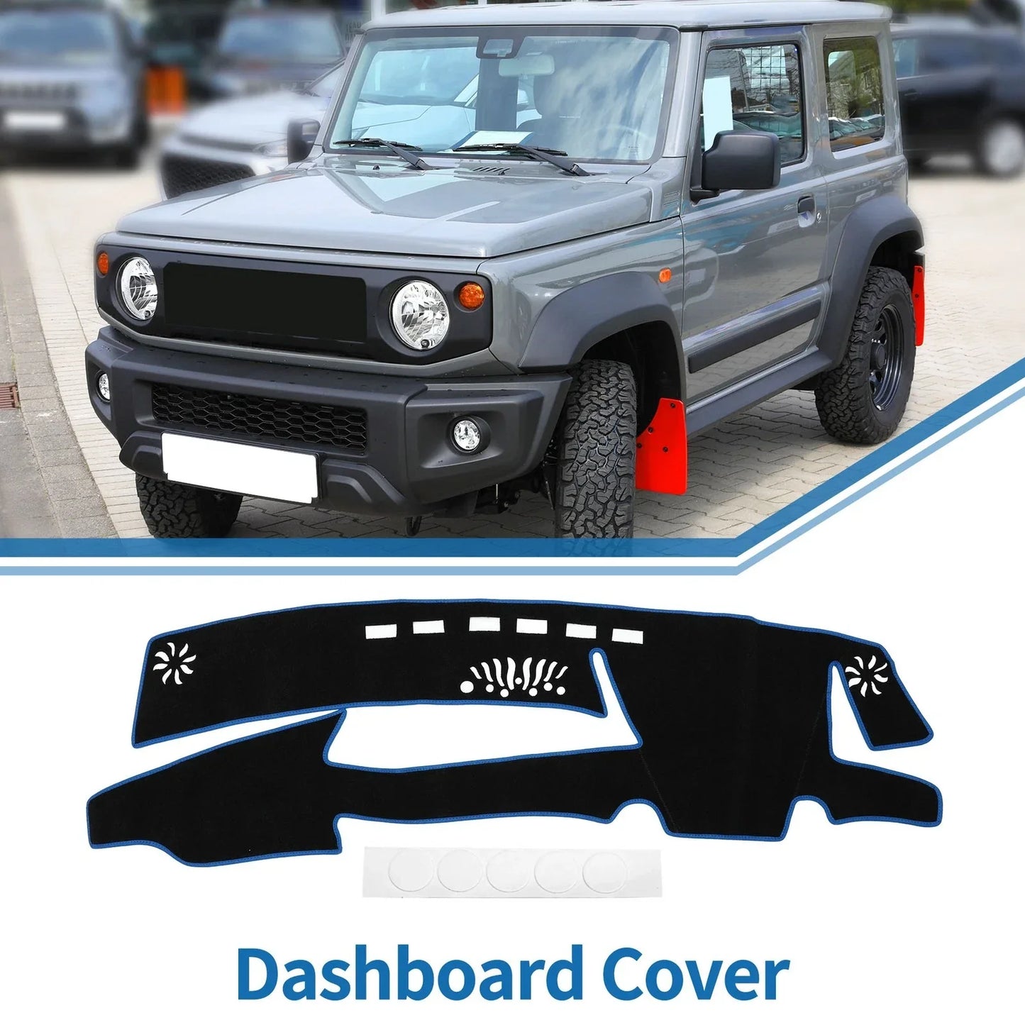 Dashboard Cover Mat for Lexus ES 300h 2021-2023 Sun Protector Pad Black Blue