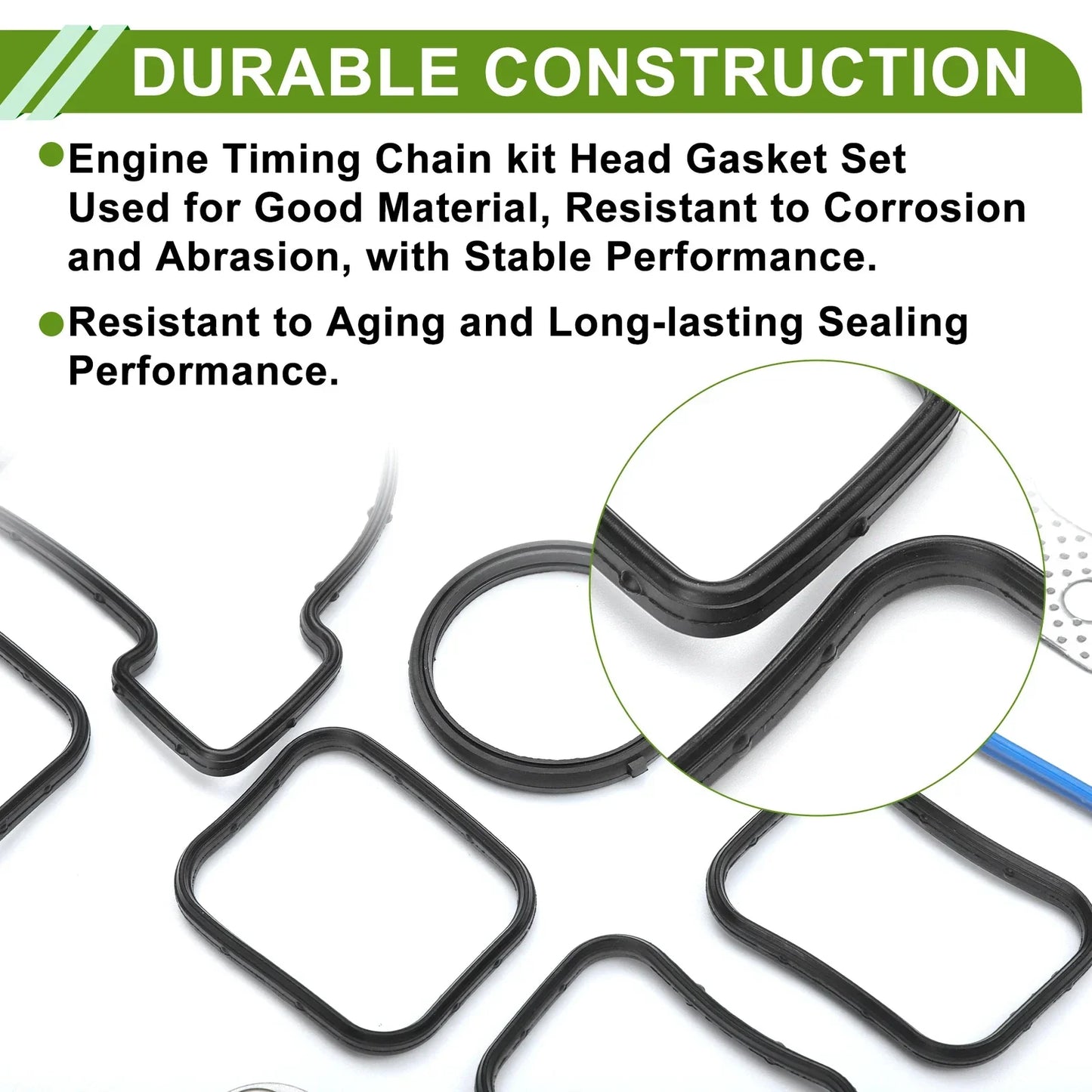 Engine Timing Cover Gasket Set for Dodge Durango 4.7L (2004-2007)