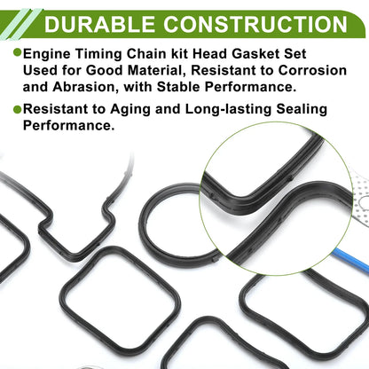 Engine Timing Cover Gasket Set for Dodge Durango 4.7L (2004-2007)