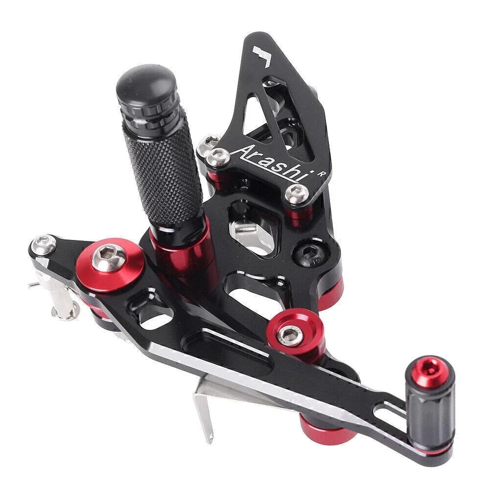 Adjustable Rearset Footpegs Kit for Yamaha MT-07 (2014-2017) Black