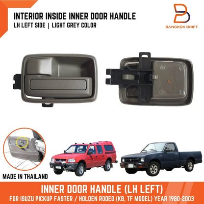 Left Grey Inner Door Handle for Isuzu Holden Rodeo TF KBZ (1981-1999)