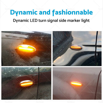 Dynamic Side Light Turn Signal Indicator for Nissan Navara D22 NP300