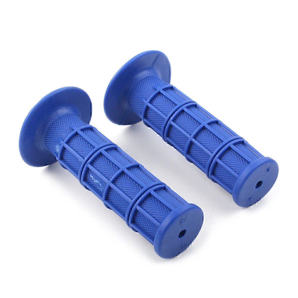 7/8" Soft Rubber Blue Pro Hand Grips for ATV MX Dirt Bike Enduro