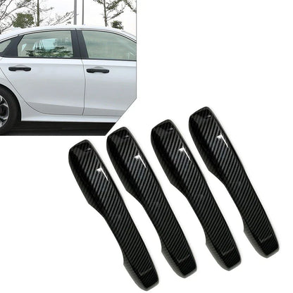 Carbon Fiber Outer Door Handle Cover Trim for Honda Civic, Accord, CR-V, HR-V (2022-2023)