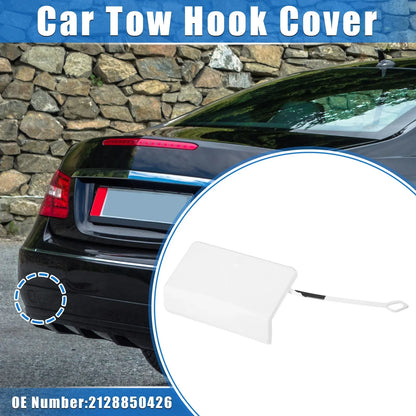 Tow Hook Eye Hole Cover for Mercedes-Benz E-Class (2017-2023) - White Cap