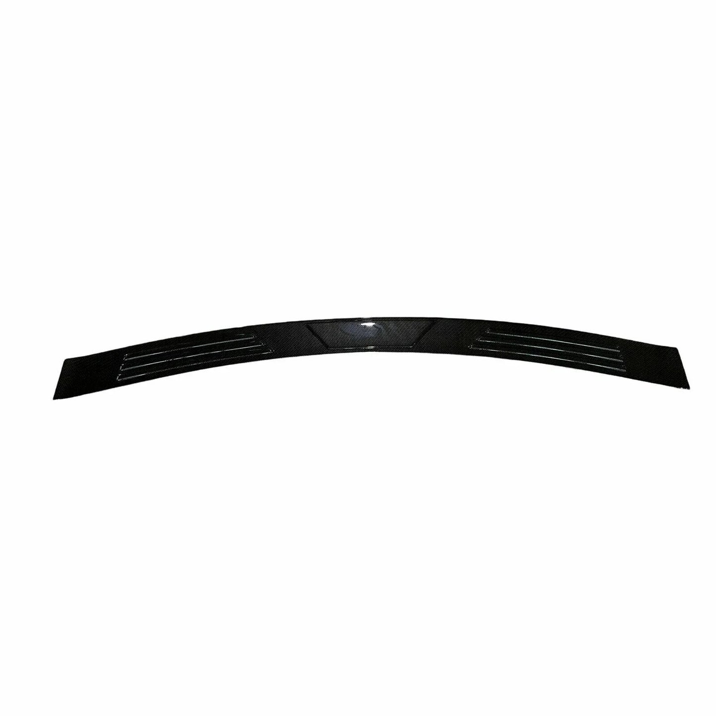 Carbon Fiber Black Rear Bumper Step Scuff Plate for Isuzu MUX (2017-2020)