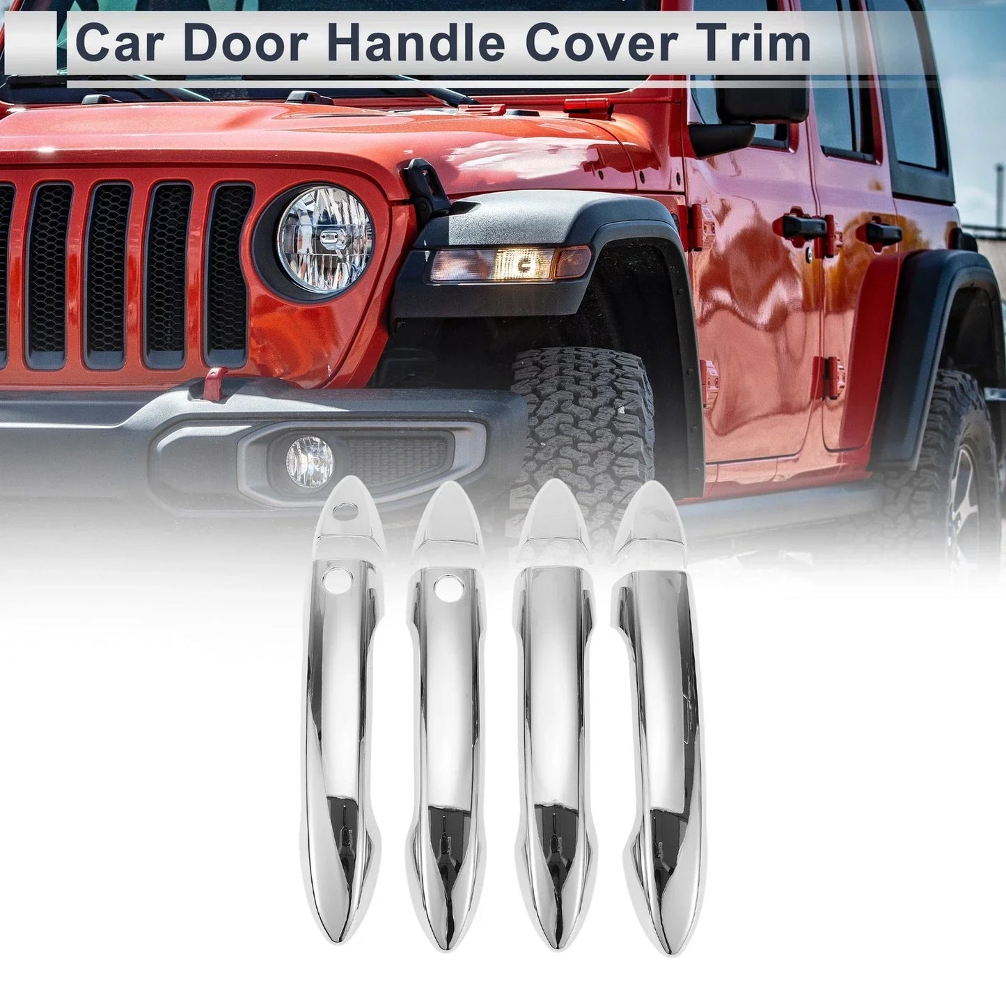Door Handle Cover for Honda Accord (2018-2023) Durable Silver Tone