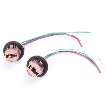 LED Bulb Brake Signal Light Wiring Harness Socket for 7441 7443 7444 T20