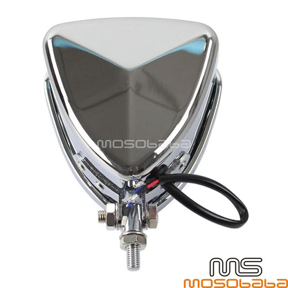 Chrome Triangle Retro Headlight for Harley Street Glide (2006-2023)