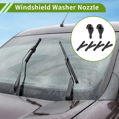 Windshield Washer Nozzle & Hose Connector for Honda (2001-2005) 1 Set