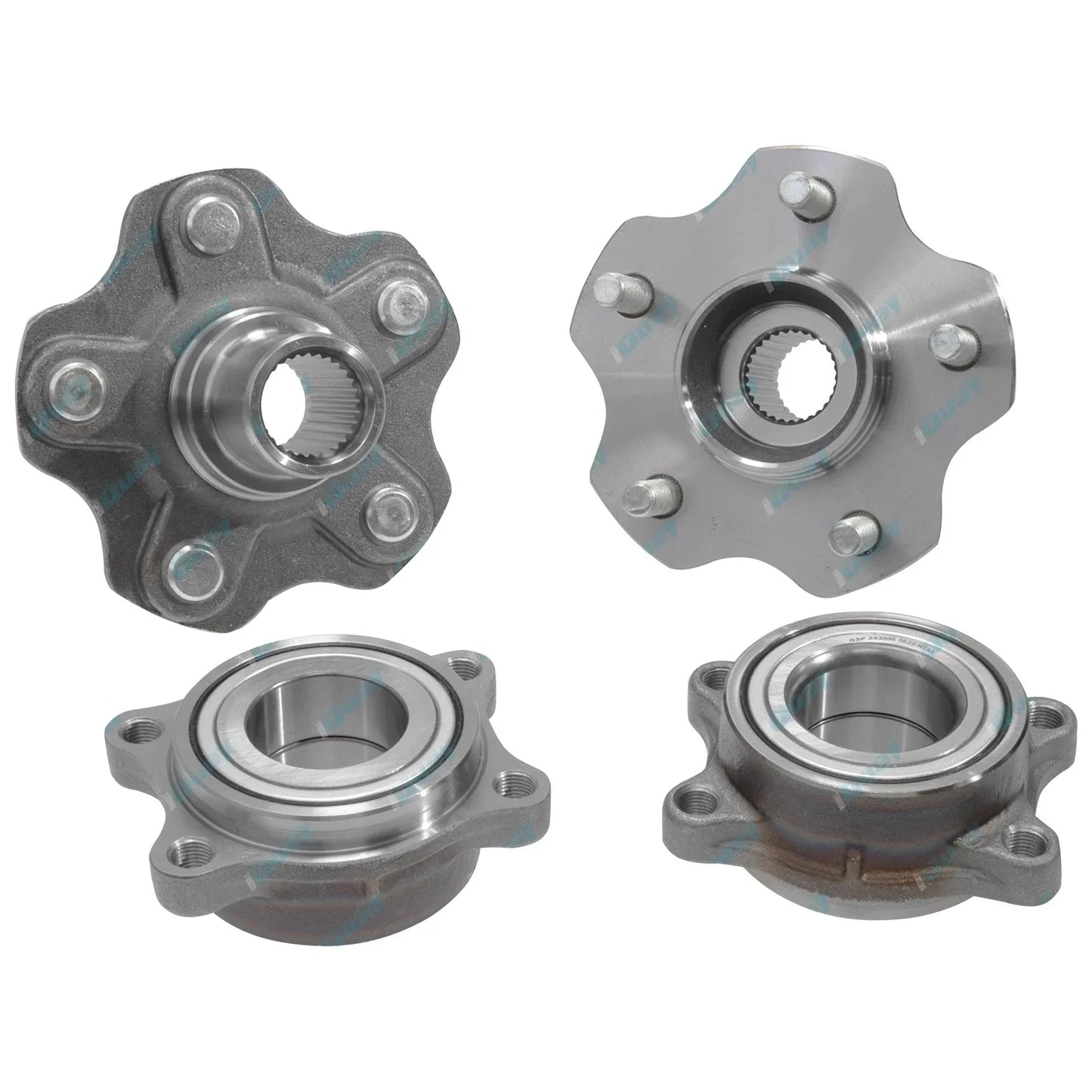 2 x Rear Wheel Bearing Hub & Bearing Kits for Nissan 350Z Z33 2002~2009