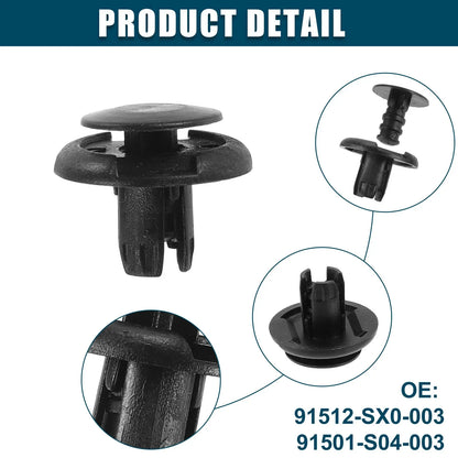 Fender Liner Clips 100 x Replacement for Honda Accord (2003-2007)