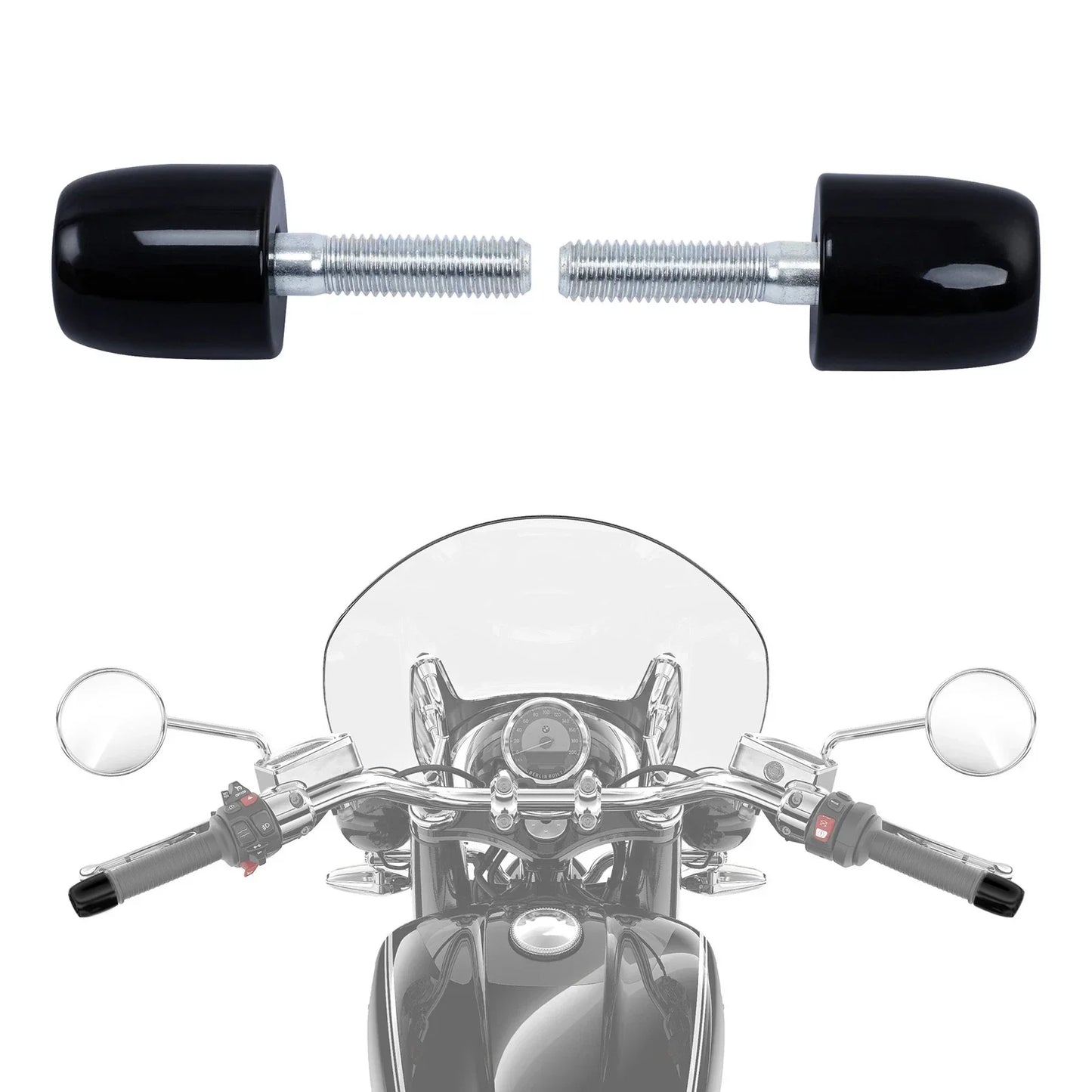 Handlebar Vibration Absorber Caps for BMW R18 (2021-2023)