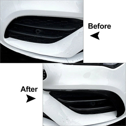 Front Fog Light Cover Trim for Mercedes Benz CLA C118 (2021-2023) Black