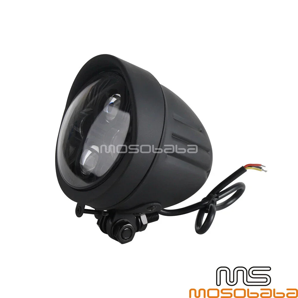 4.5" White LED Headlight for Harley Cruiser Bobber