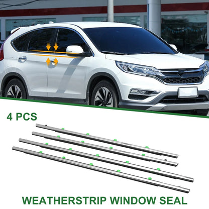 4 x Weatherstrip Window Seal for Honda CR-V (2012-2016) PVC