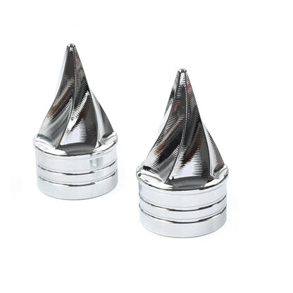 Front Axle Cap Nut Covers for Harley Touring Electra Road Glide Road King (00-07)
