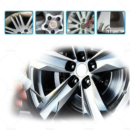 Silver Alloy Wheel Rim Repair Kit for Car Scuffs & Scrapes