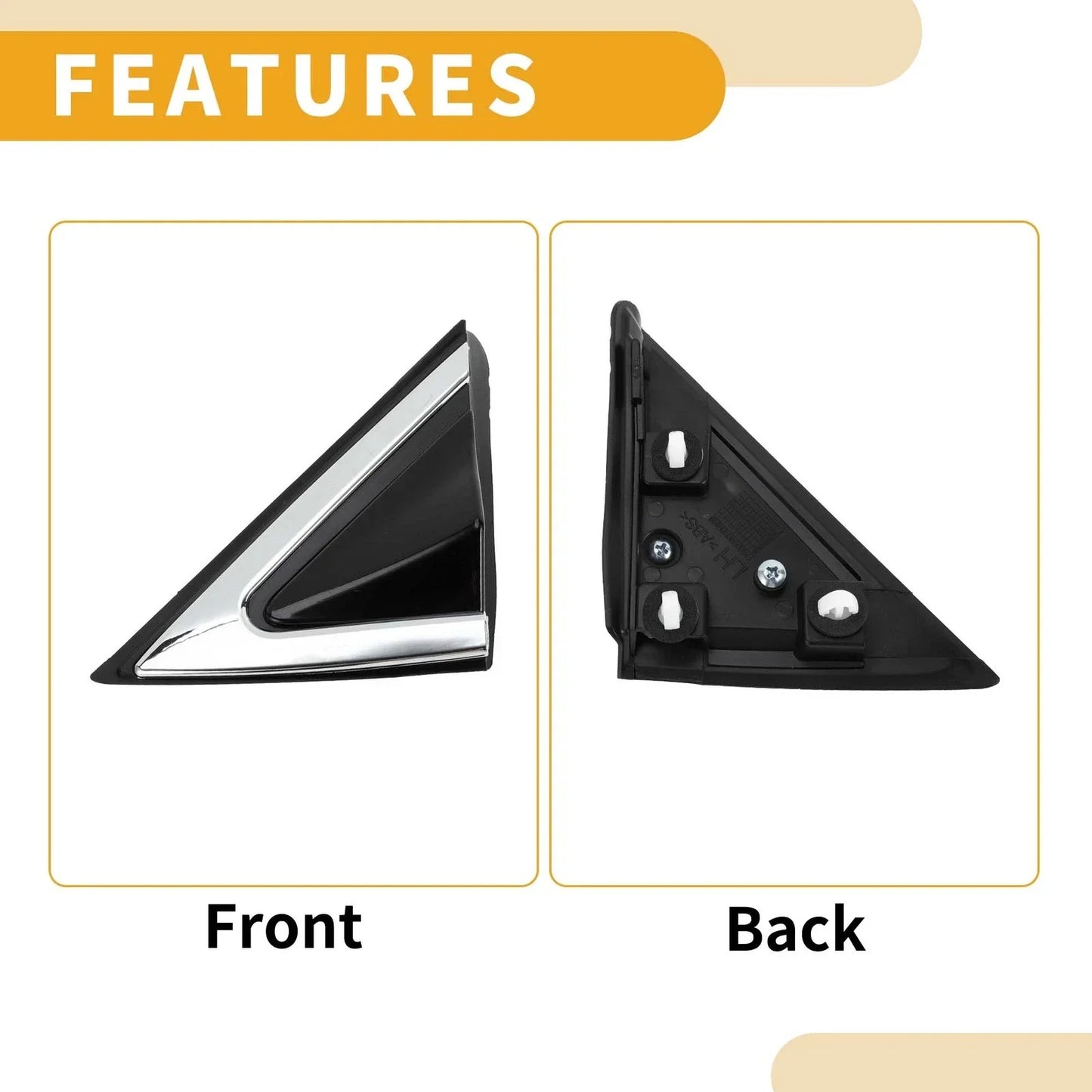 Front Left Side Pillar Triangle Trim for Hyundai Santa Fe (2013-2016)