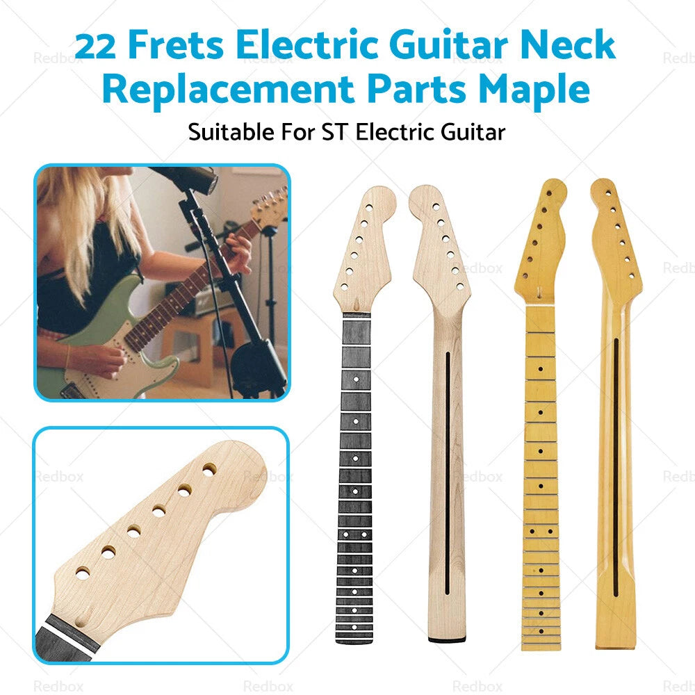 Maple 22 Fret Electric Guitar Neck for ST Electric Guitar
