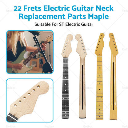 Maple 22 Fret Electric Guitar Neck for ST Electric Guitar
