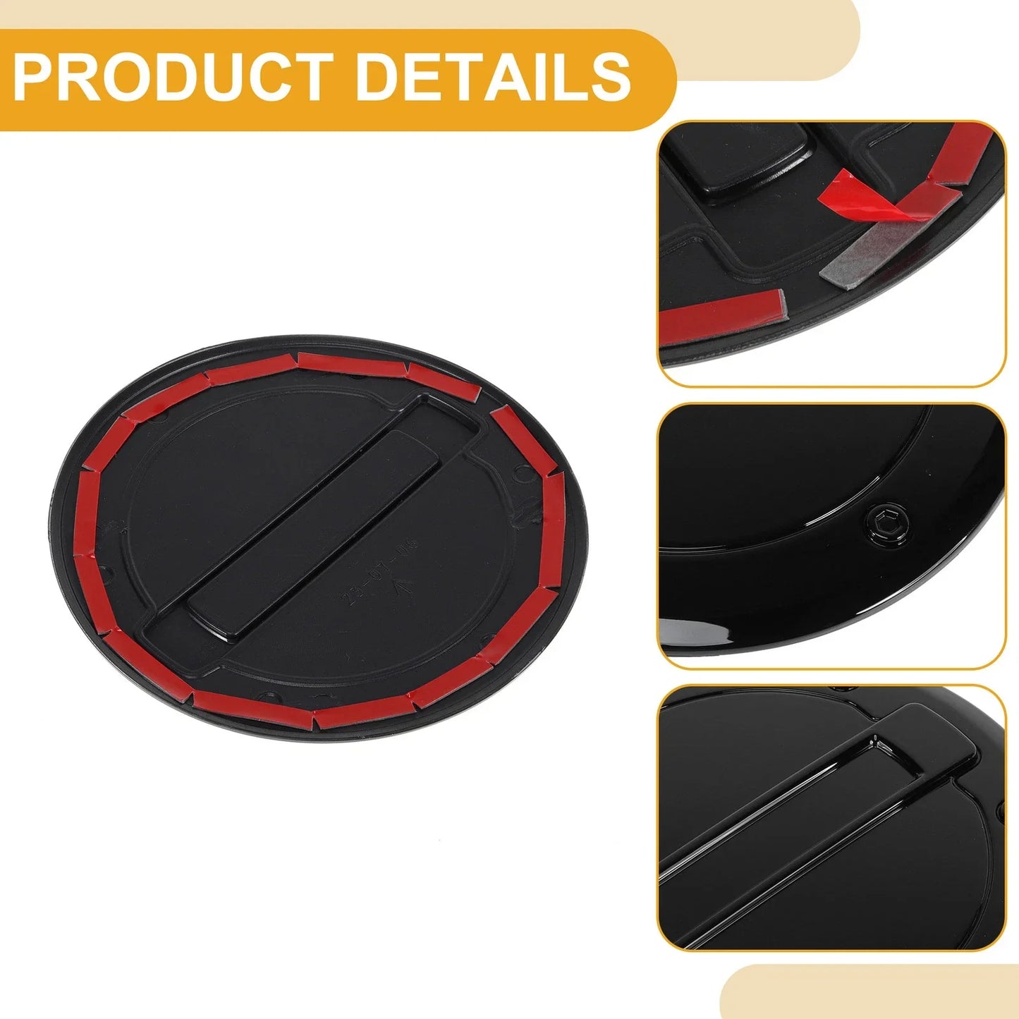 Fuel Tank Door Cap for Dodge Ram 2023-2025 Fuel Filler Flap Cover Black