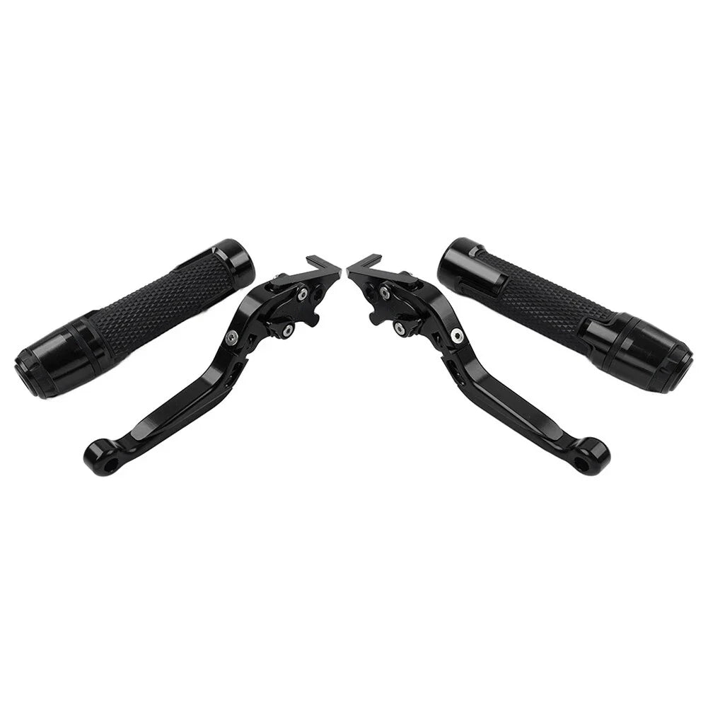 Black Extendable Brake Clutch Lever Grip for BMW F800GS/ADV (2008-2018)