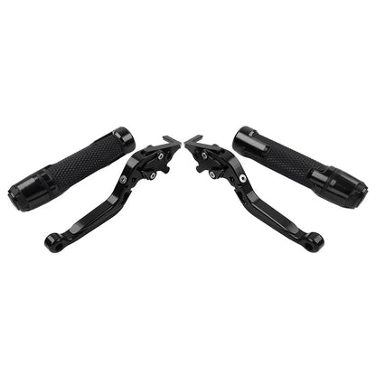 Black Extendable Brake Clutch Lever Grip for BMW F800GS/ADV (2008-2018)