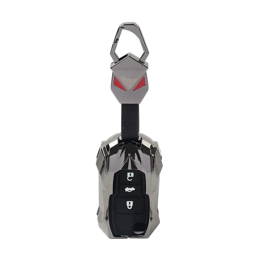 Black 3-Button Key Fob Cover for Skoda Octavia (2001-2013)