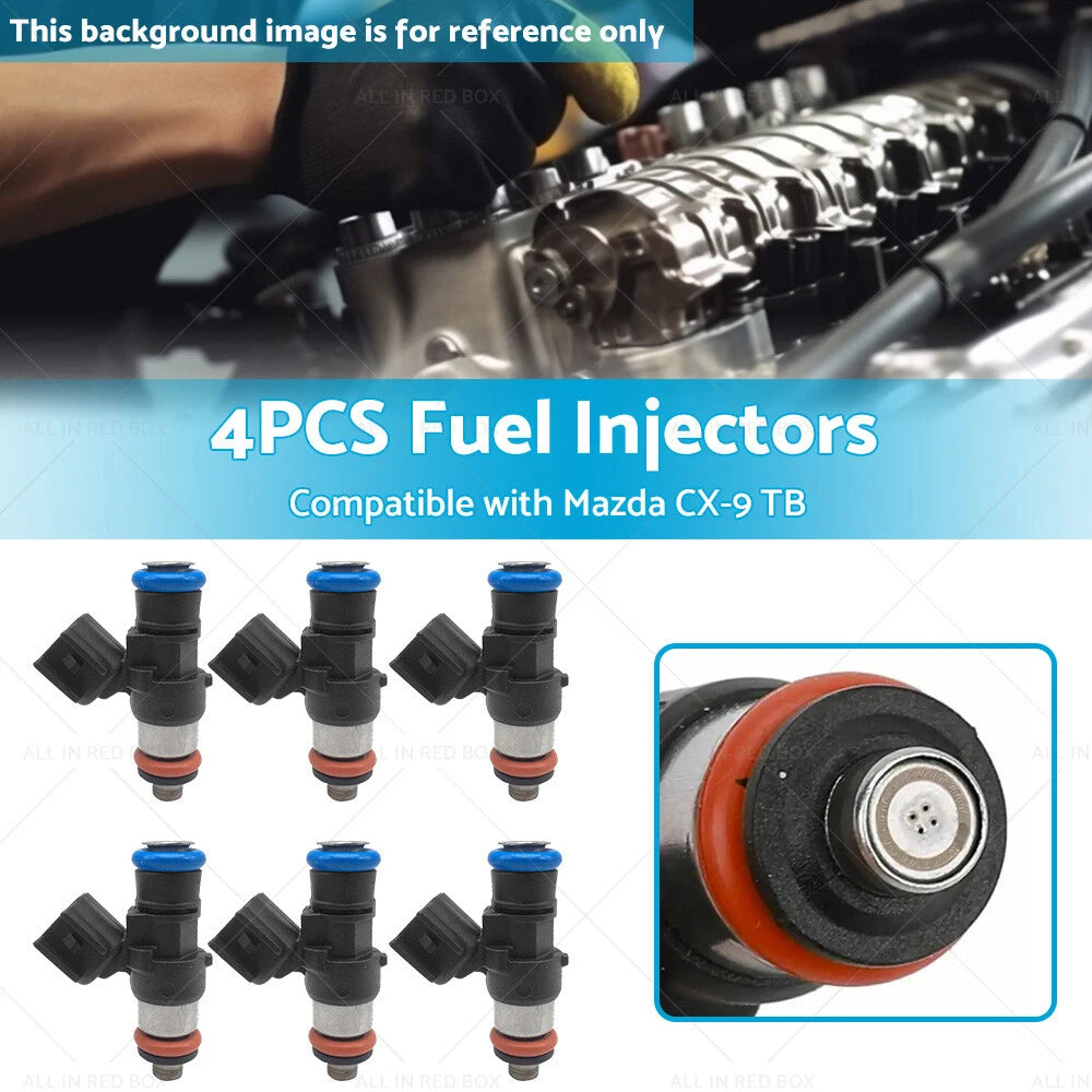 6PCS Fuel Injectors for Mazda CX-9 CX9 TB 3.7L Petrol SUV (2007-2019)