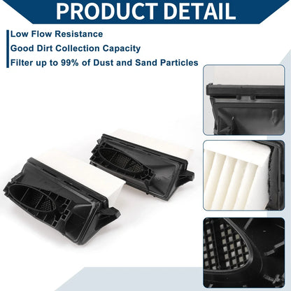 Engine Air Filter for Mercedes-Benz ML350 3.0L (2010-2014) - 1 Pair