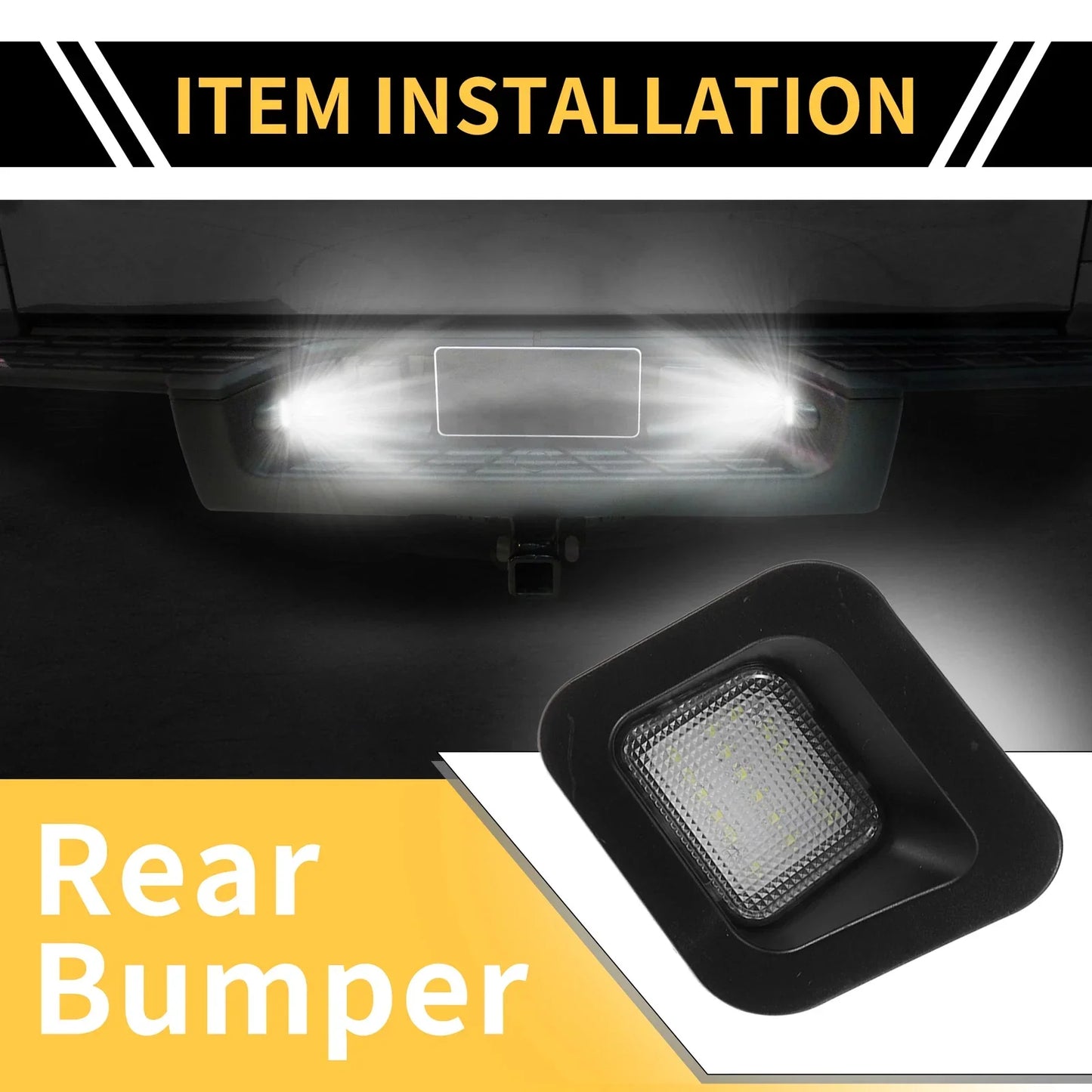 2 x License Plate Lights for Dodge Ram 1500 2500 3500 (2010-2023)