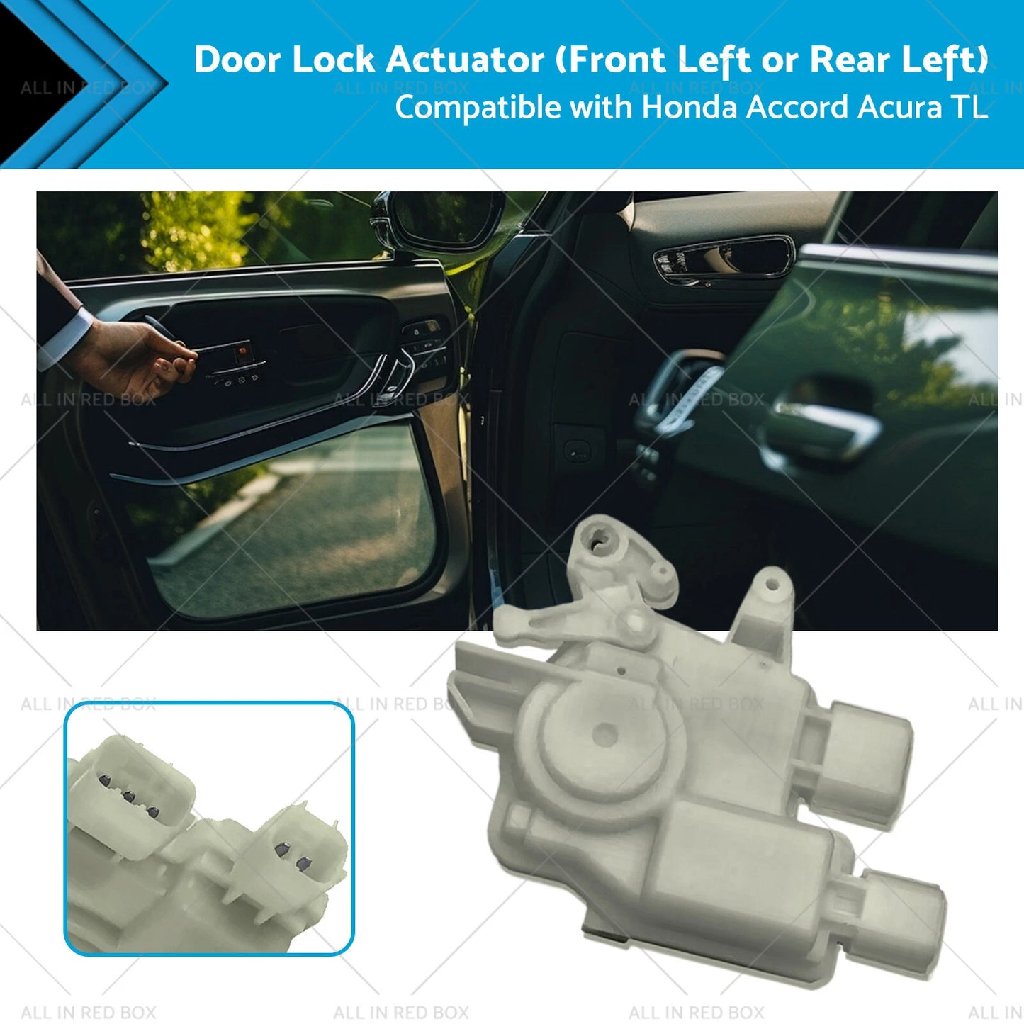 Front Left/Rear Left Door Lock Actuator for Honda Acura TL Accord (2003-2008)