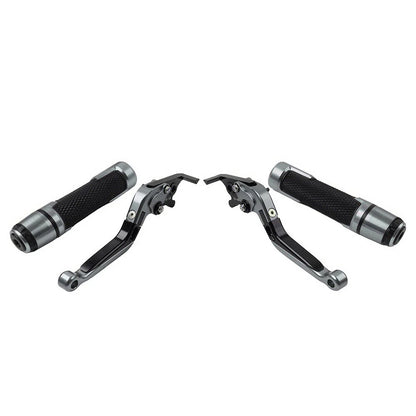 Extendable Brake Clutch Levers & Handlebar Grips for Suzuki GSXS125 (2017-2023)