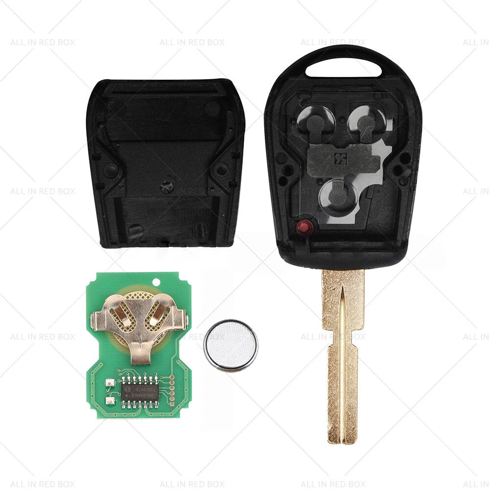 3 Button Complete Remote Key for BMW E31 E32 E34 E36 E38 E39 E46 Z3 (1990-2002)