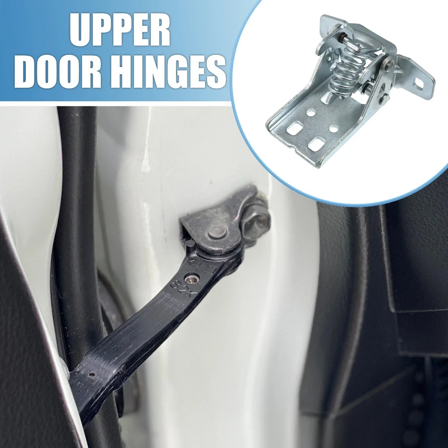 Front Left Upper Door Hinges for Dodge Ram 1500 2500 3500 (2010-2023)
