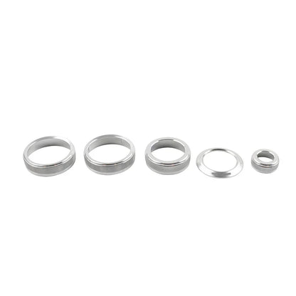 Silver Console Volume AC Switch Button Ring for Lexus NX250 NX350h (2022-2024)