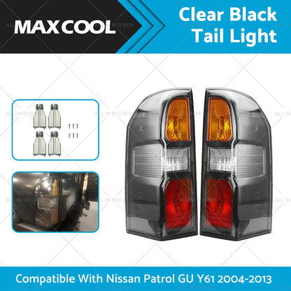 Black Rear Tail Light for Nissan Patrol GU Y61 Wagon (2004-2013)