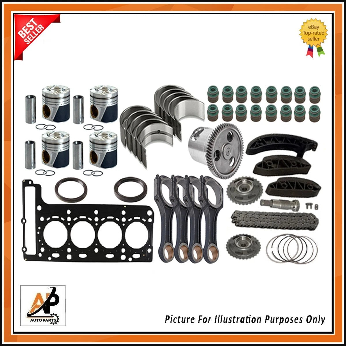 Engine Rebuild Kit OEM Replacement for Mercedes-Benz C220 OM651 (2009–2016)