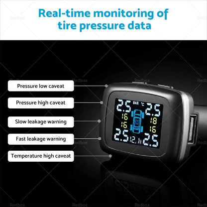 Tire Pressure Monitoring System + 4 Sensors for Car