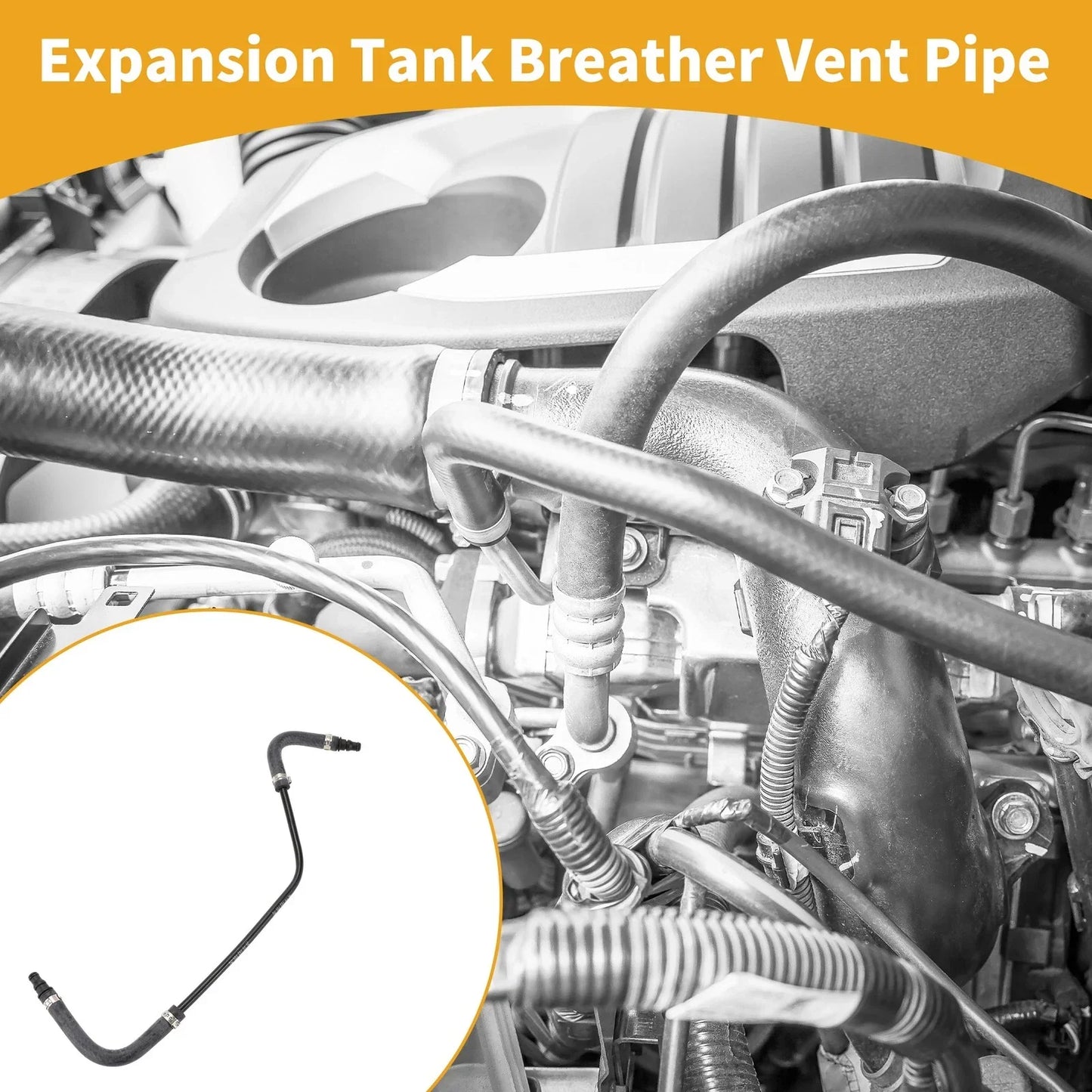 Expansion Tank Breather Vent Pipe for Mercedes Benz C-Class W204 (2007-2014)