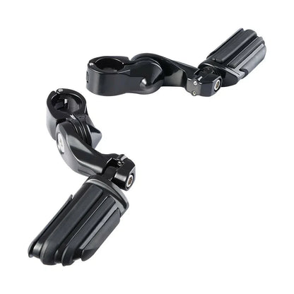 1 1/4'' Adjustable Engine Guards Footpeg Short Angled for Harley