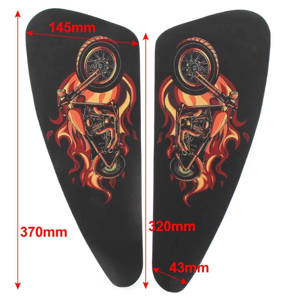 3D Fuel Gas Tank Stickers Decals for Harley Sportster XL 883 1200 48